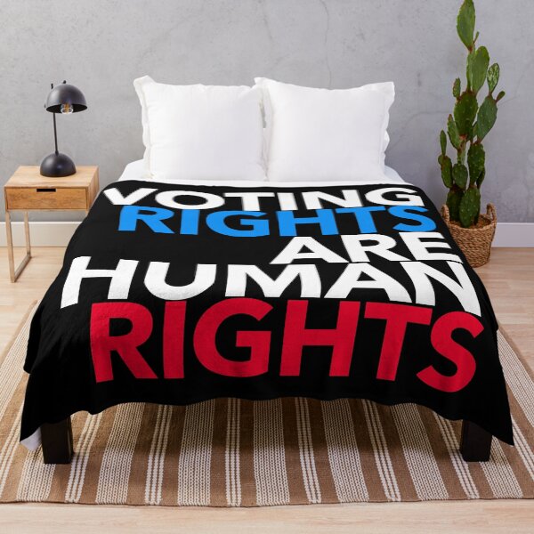 Item preview, Voting Rights are Human Rights (red white blue) designed and sold by Thelittlelord.