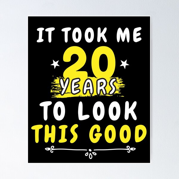 20 YEARS OF BEING AWESOME, 20th Birthday Gifts For Women And Men