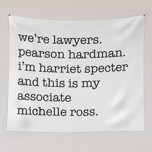 Item preview, We're lawyers, Harriet Specter and Michelle Ross designed and sold by Abbie's Prints.