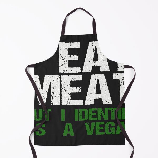 Item preview, I Eat Meat But I Identify As A Vegan funny gift designed and sold by AlexyArtDesign.