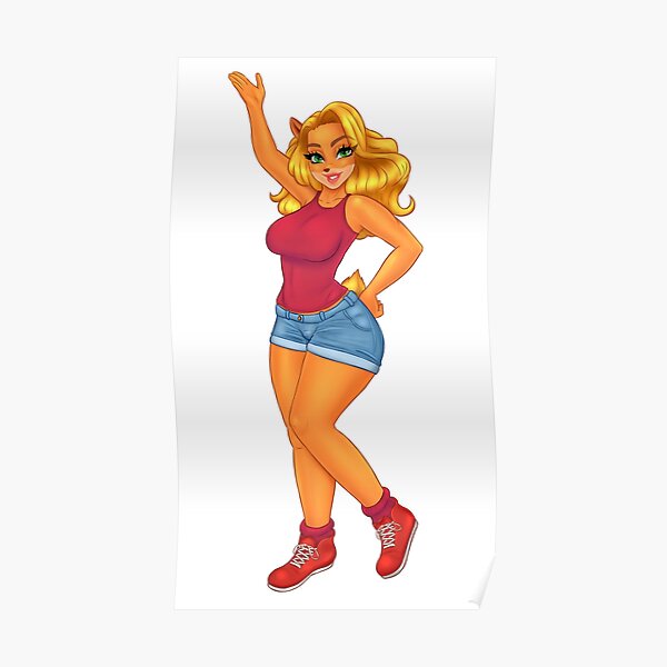 Tawna Bandicoot Pin Up Poster