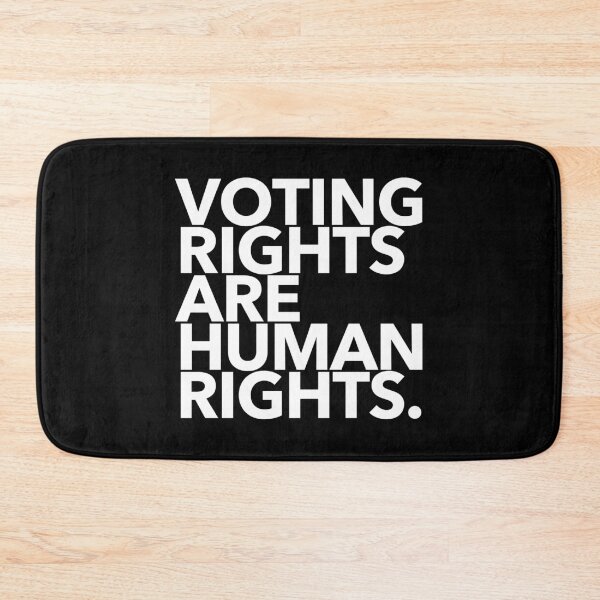Item preview, Voting Rights are Human Rights (white) designed and sold by Thelittlelord.