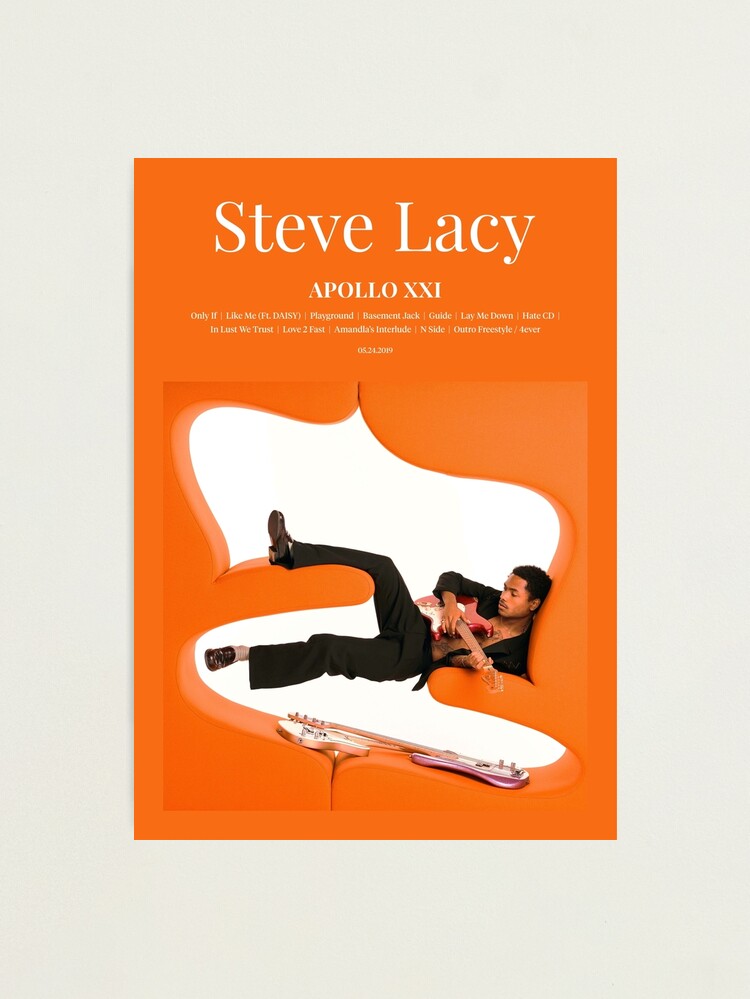Alternate view of Steve Lacy - Apollo XXI (2019) Music Album Cover Poster Photographic Print