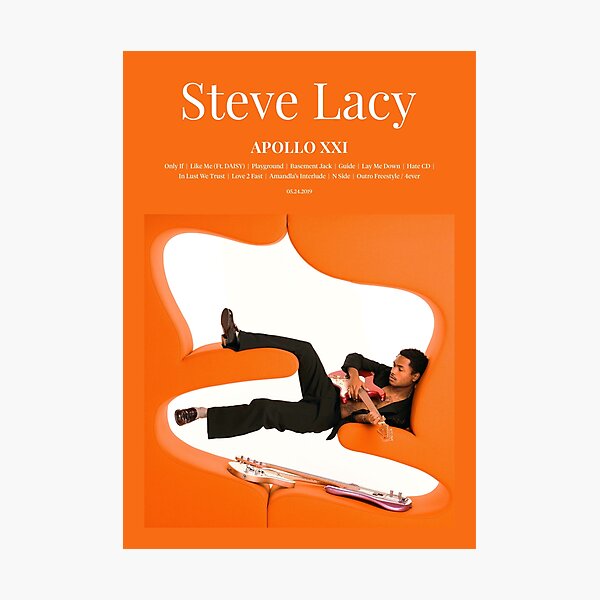 Steve Lacy - Apollo XXI (2019) Music Album Cover Poster Photographic Print