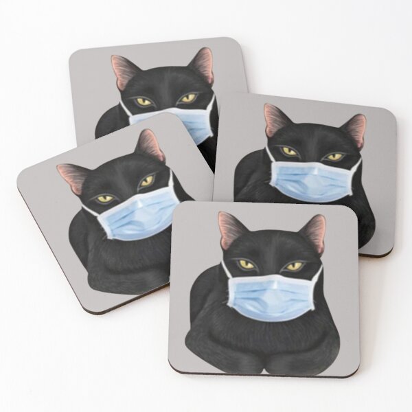 Item preview, Black cat mask designed and sold by thobealtaf.
