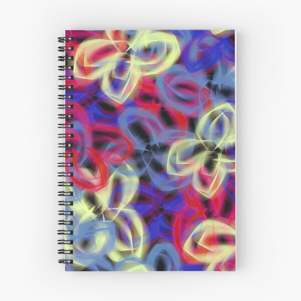 Item preview, Red Yellow and Blue Neon Butterfly Abstract Pattern designed and sold by AMSonArt.