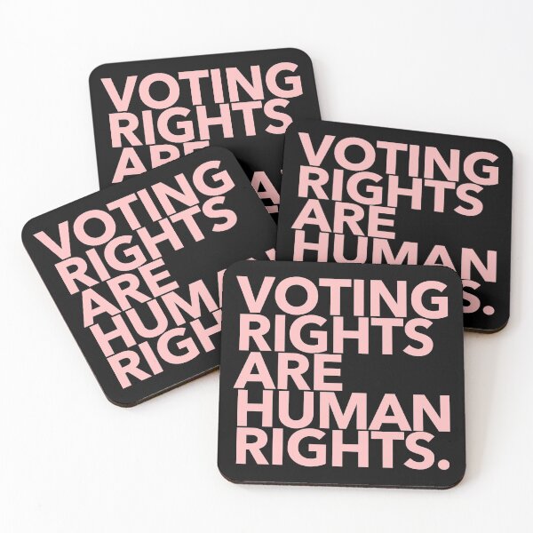 Item preview, Voting Rights are Human Rights (pink 1) designed and sold by Thelittlelord.