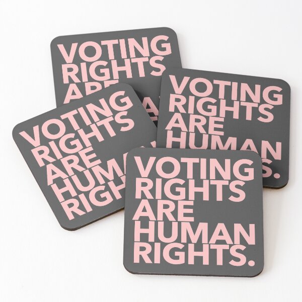 Item preview, Voting Rights are Human Rights (pink 2) designed and sold by Thelittlelord.