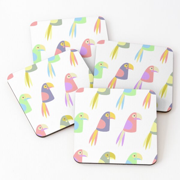 Item preview, Colorful tropical parrot pattern designed and sold by TheWaterBirds.