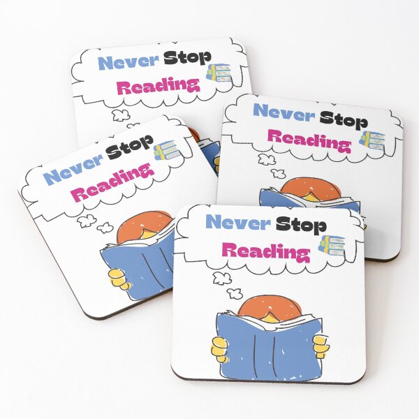 Item preview, Never Stop Reading designed and sold by Craftdrawer.