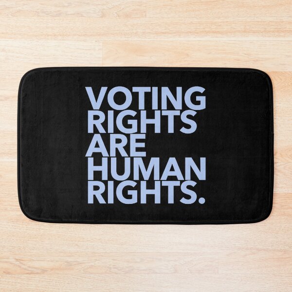 Item preview, Voting Rights are Human Rights (blue) designed and sold by Thelittlelord.