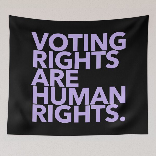 Item preview, Voting Rights are Human Rights (lavender 1) designed and sold by Thelittlelord.