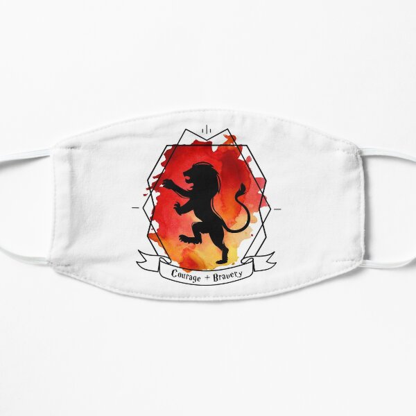 Starkes Greif-Löwen-Emblem Gryffin Courage Pride Brave Flache Maske