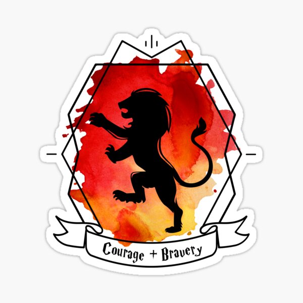 Strong Griffin Lion Emblem Gryffin Courage Pride Brave Sticker