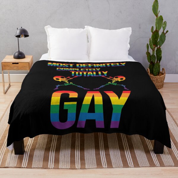 Item preview, LGBTQ Pride Totally Gay Dancing Skeletons designed and sold by SoLarghi.