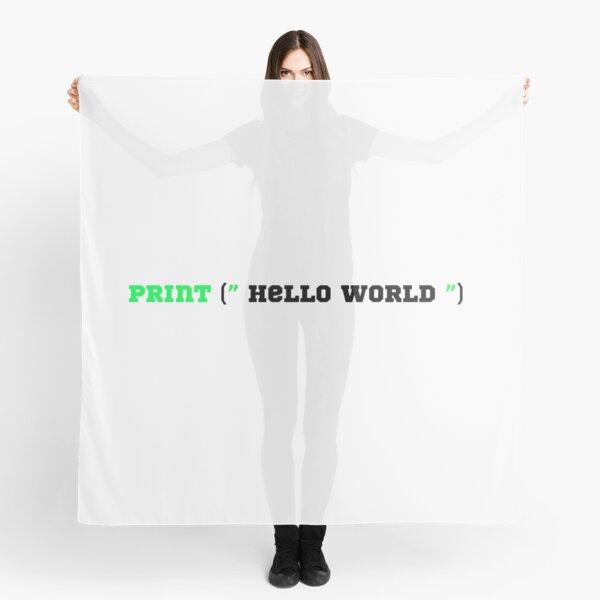 hello world python programming Scarf