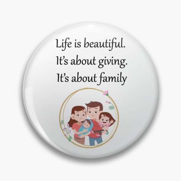 Item preview, Life-is-beautiful.-It’s-about-giving.-It’s-about-family designed and sold by FunnyDio.