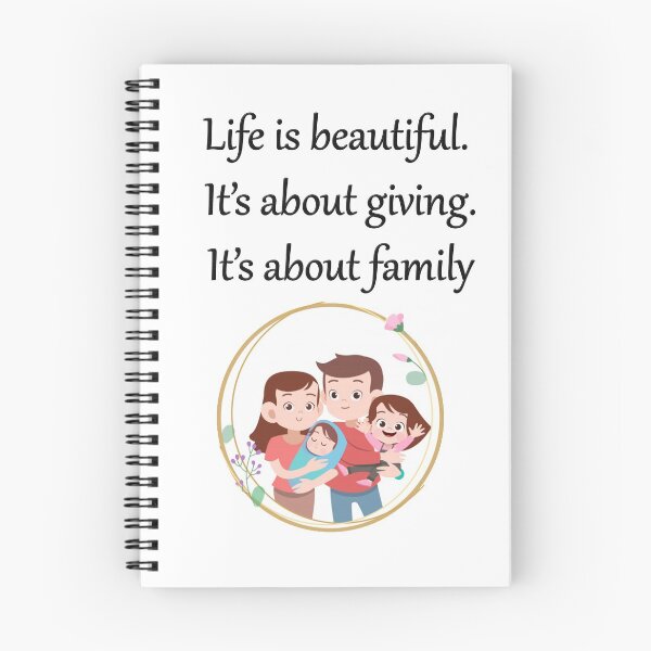 Item preview, Life-is-beautiful.-It’s-about-giving.-It’s-about-family designed and sold by FunnyDio.