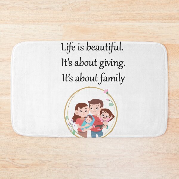 Item preview, Life-is-beautiful.-It’s-about-giving.-It’s-about-family designed and sold by FunnyDio.