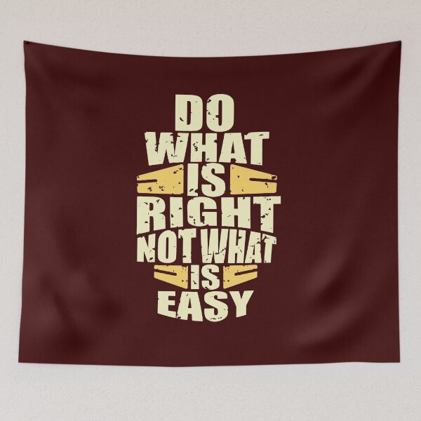 Item preview, do what is right not what is easy t-shirts and mask designed and sold by wiggy38.
