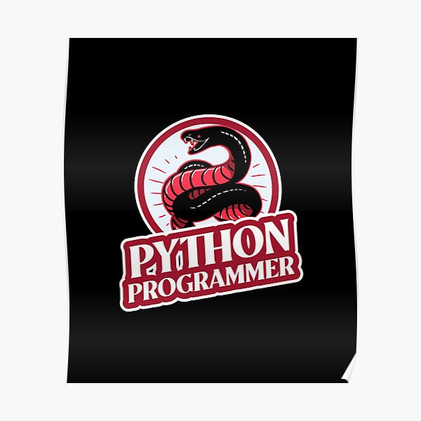 "Python Developer Programmer" Poster by RareLoot19 | Redbubble