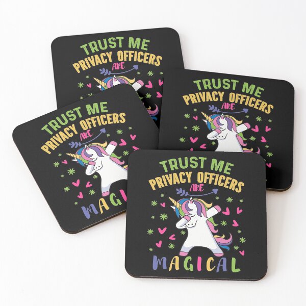 Item preview, Cute Unicorn Privacy Officer Gift designed and sold by TeeZazzle.