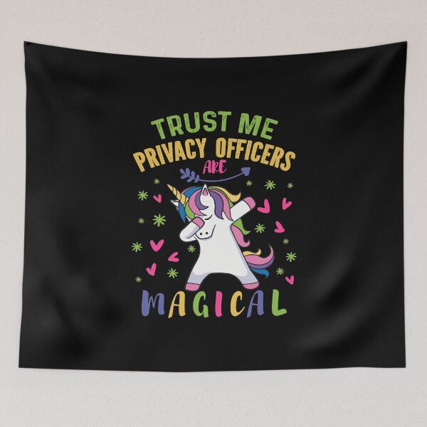 Item preview, Cute Unicorn Privacy Officer Gift designed and sold by TeeZazzle.