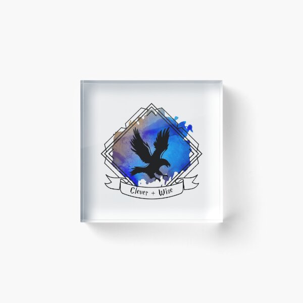 Eagle Raven Emblem Smart Clever Wise T-shirt Sticker phone case Acrylic Block