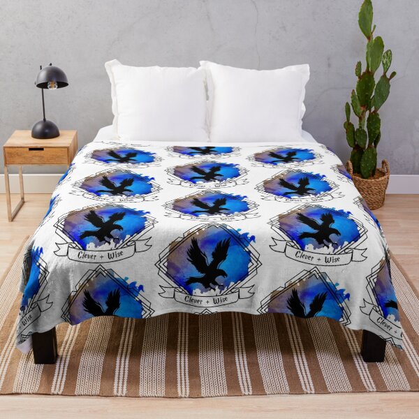 Eagle Raven Emblem Smart Clever Wise T-shirt Sticker phone case Throw Blanket