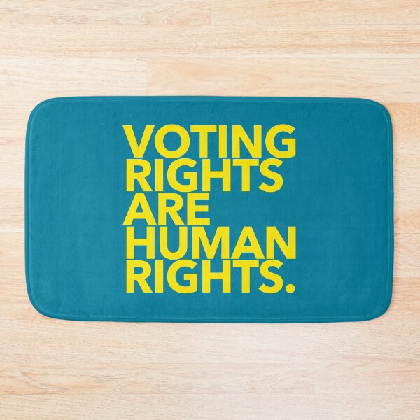 Item preview, Voting Rights are Human Rights (yellow 2) designed and sold by Thelittlelord.