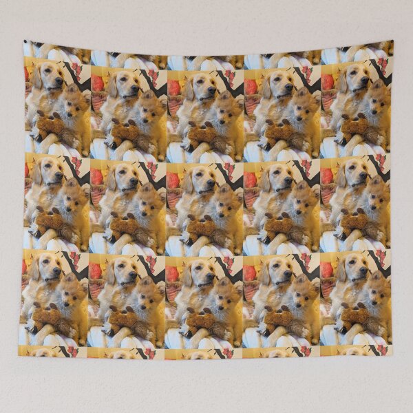 Item preview, Bella & Kai (golden retriever & Pomeranian) designed and sold by Fluffycat2020.