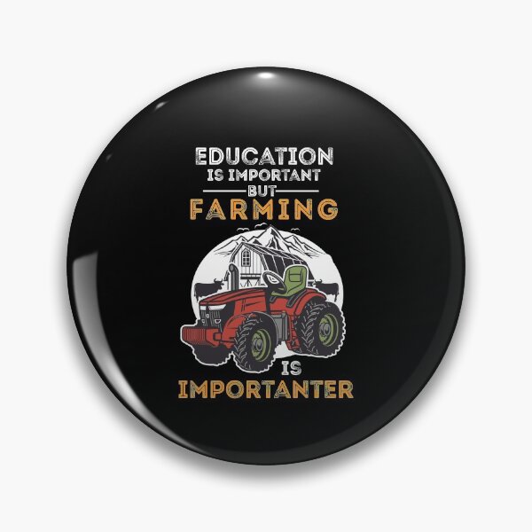 Item preview, Education is important but farming is importanter shirt funny farming gift for farmer and gardening birthday for men and women designed and sold by dianoo.
