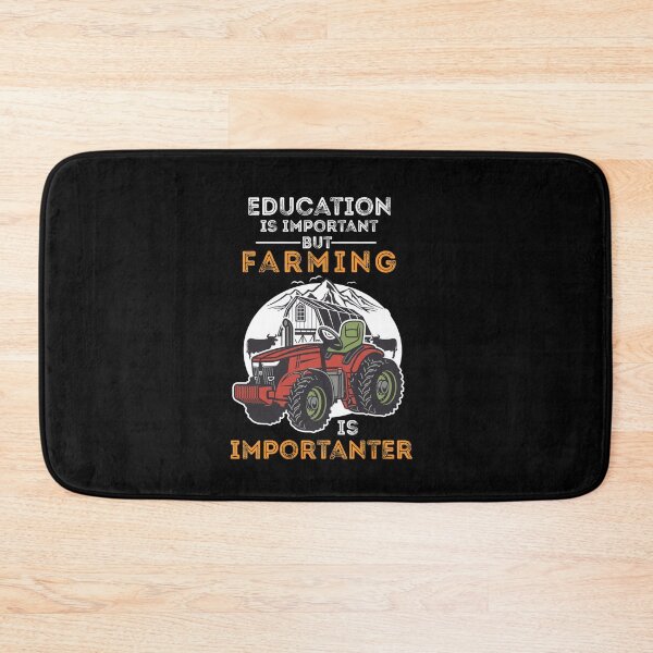 Item preview, Education is important but farming is importanter shirt funny farming gift for farmer and gardening birthday for men and women designed and sold by dianoo.