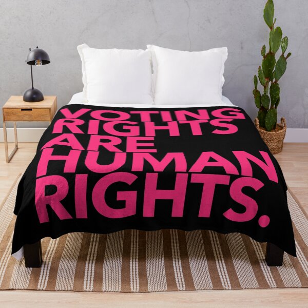 Item preview, Voting Rights are Human Rights (Hot Pink 2) designed and sold by Thelittlelord.