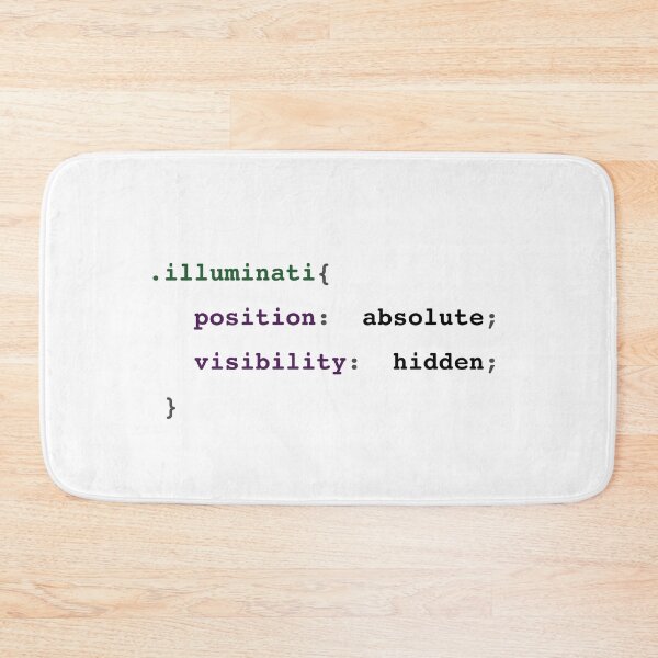 Item preview, ILLUMINATI IN CSS CODE designed and sold by annaspoljar.