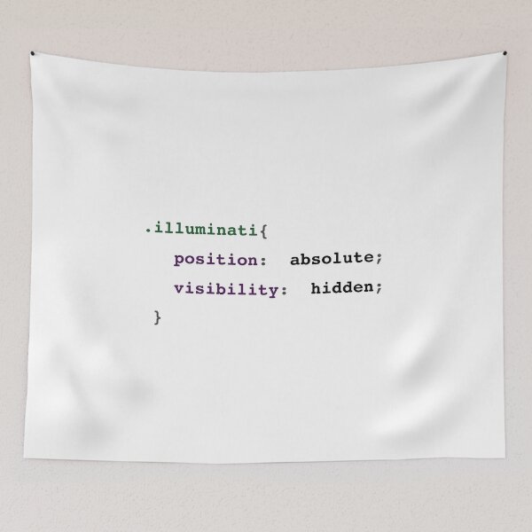 Item preview, ILLUMINATI IN CSS CODE designed and sold by annaspoljar.