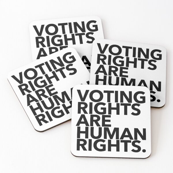 Item preview, Voting Rights are Human Rights (black) designed and sold by Thelittlelord.