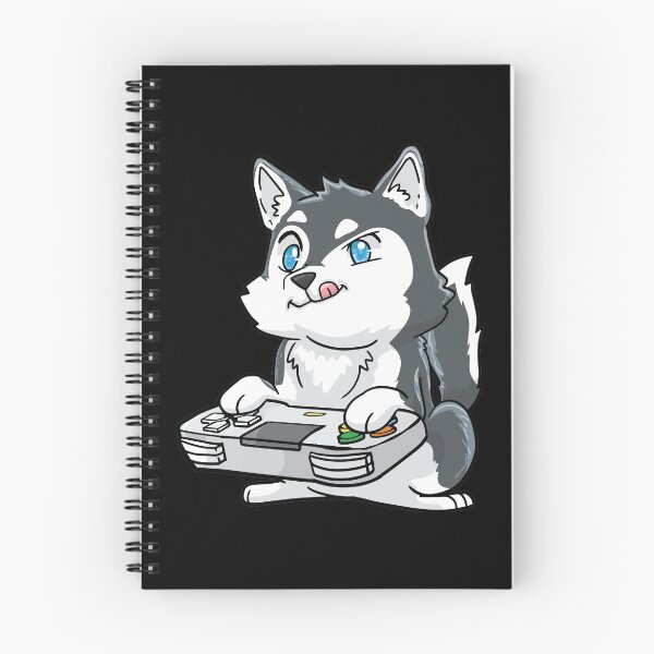 Artikelvorschau, Siberian Husky Gamepad Gaming Kawaii entworfen und verkauft von Mealla.