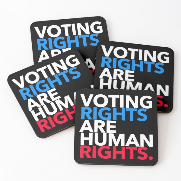 Item preview, Voting Rights are Human Rights (red white blue 2) designed and sold by Thelittlelord.