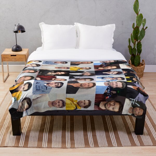 Item preview, Sebastian Stan collage blanket designed and sold by KlerinJomon.