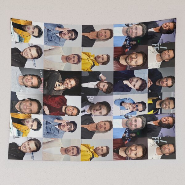 Item preview, Sebastian Stan collage blanket designed and sold by KlerinJomon.