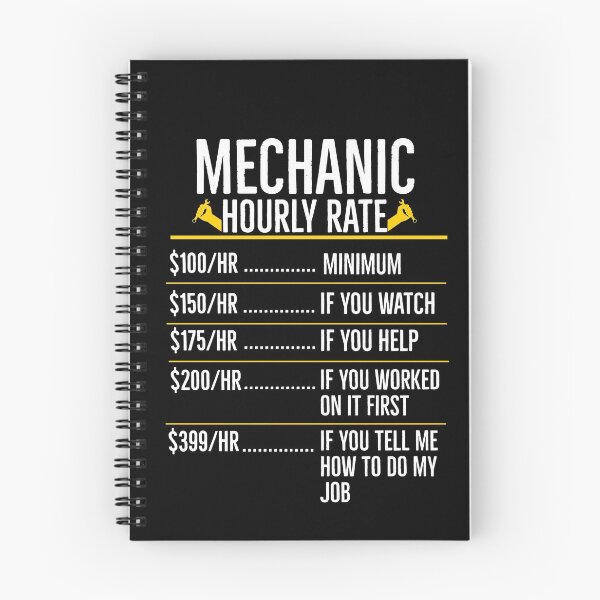 Item preview, Mechanic Hourly Rate Funny Gift designed and sold by AwesomeWorld1.