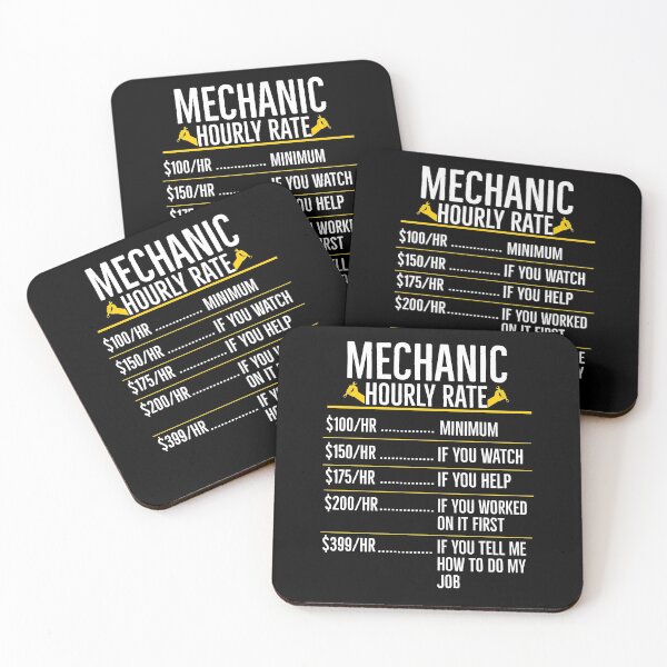 Item preview, Mechanic Hourly Rate Funny Gift designed and sold by AwesomeWorld1.