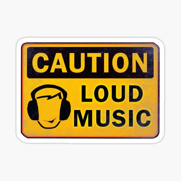 Item preview, CAUTION LOUD MUSIC designed and sold by Gnfree.