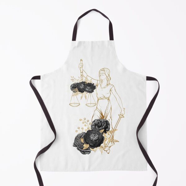 Item preview,  Lady Justice Floral Print with Black Roses designed and sold by Lawandmedical.
