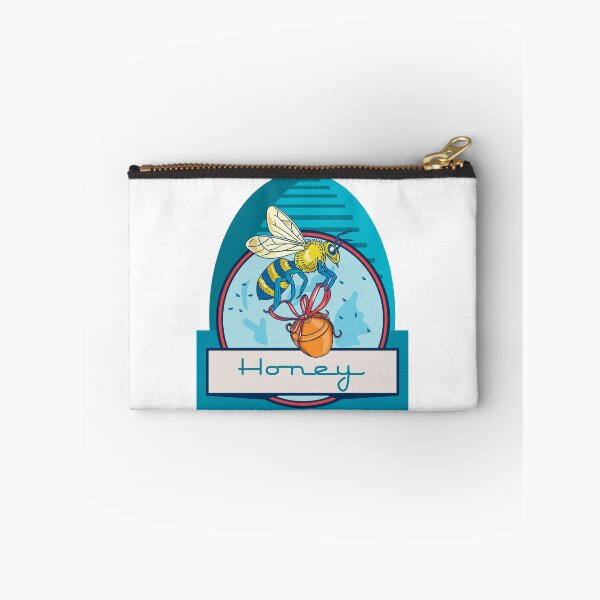 Item preview, Bee Carrying Honey Pot Skep Circle Retro designed and sold by patrimonio.
