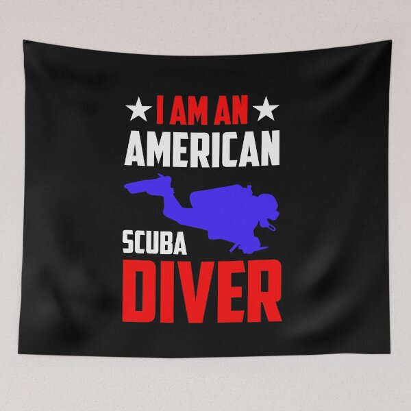 Item preview, I Am An American Scuba Diver Diving, Surfer Or Freediver designed and sold by wackodesign.