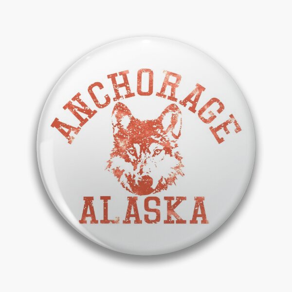 Item preview, Anchorage Alaska Collegiate 70s Style Shirts, Wolf Shirt, Mugs, Sweatshirts designed and sold by thebigmountain.