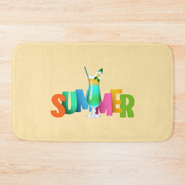 Item preview, SUMMER Drink! (on Lt. Orange) designed and sold by PawsitiveMum.