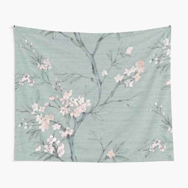 Item preview, Duck egg Oriental blossom designed and sold by WearWolfDesigns.